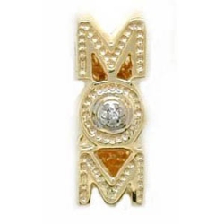 N313 14K 1 DIAMOND MOM SLIDE 